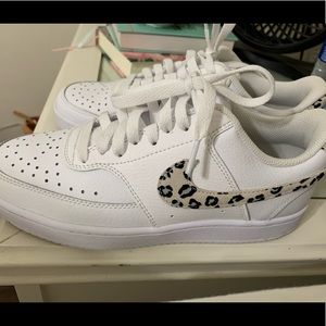 Nike Air Force 1 with cheetah detail